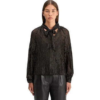 Dámské tričko Scotch & Soda Schwarz/ Gelb 3700298 40