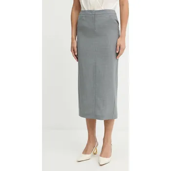 Dámská sukně Vlněná sukně BOSS Vulera 50541977 šedá 90X, vel. 36
