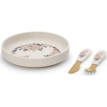 Jídelní set Elodie Silikonový jídelní set Elodie Details Blue Garden
