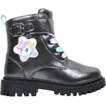 Dívčí kozačky Unicorn Schwarz 357823 26