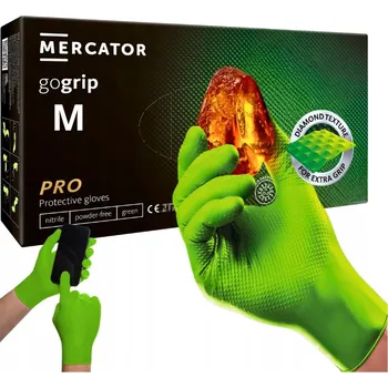 Pracovní rukavice Nitrilové na jedno použití rukavice Mercator Medical, velikost vel. M, 50 ks