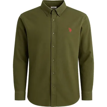 Pánské oblečení Košile U.S. Polo Assn. Oliv 3345670 L
