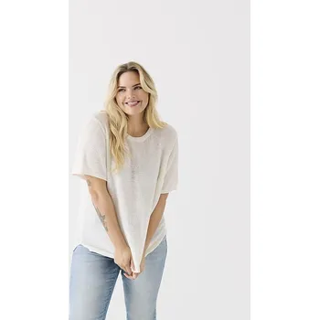 Dámské tričko Tričko ONLY Carmakoma Creme 3261894 S-42/44