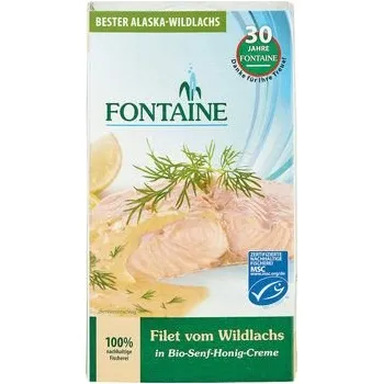 Hotové jídlo Fontaine Filet z divokého lososa v hořčično-medové omáčce 200 g bio BIO MSC Množství: 1 ks