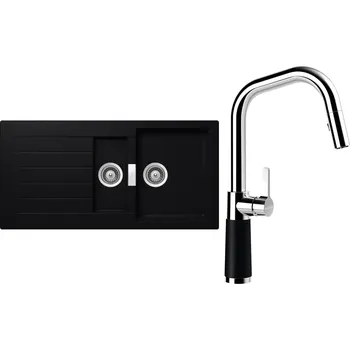 Kuchyňský dřez Set Schock S3-9 (dřez Signus D-150 Puro + baterie SC-530.120 Puro)