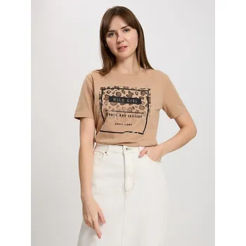 Dámské oblečení Tričko Cross Jeans Beige 6798108 S