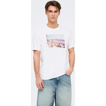 Tričko ONLY & SONS Weiß 5456130 L