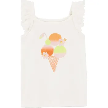 Dívčí tričko Tričko carter's Creme 7546082 92