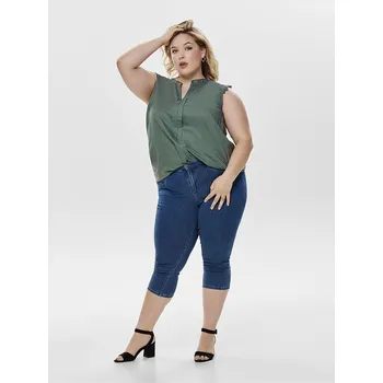 Dámské tričko ONLY Carmakoma Khaki 6599157 42