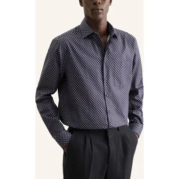 Pánská košile Košile Seidensticker Dunkelblau/ Weiß 9614847 39