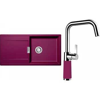 Kuchyňský dřez Set Schock S8-8 (dřez Mono D-100L Berry + baterie SC-530 Berry)