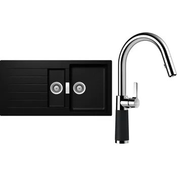 Kuchyňský dřez Set Schock S3-7 (dřez Signus D-150 Magma + baterie SC-520.120 Magma)