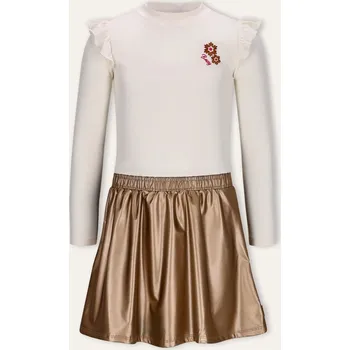 Dívčí šaty B.Nosy Creme/ Gold 3085990 122