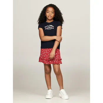 Dívčí tričko Tričko Tommy Hilfiger Schwarz 3839666 128
