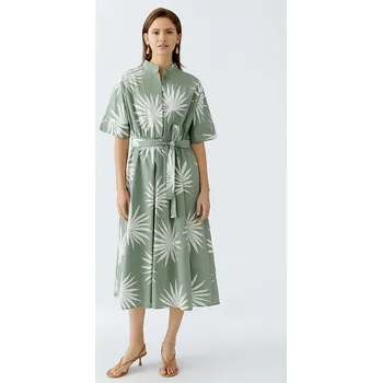 Dámské šaty Šaty Oui Grün/ Weiß 7643645 40