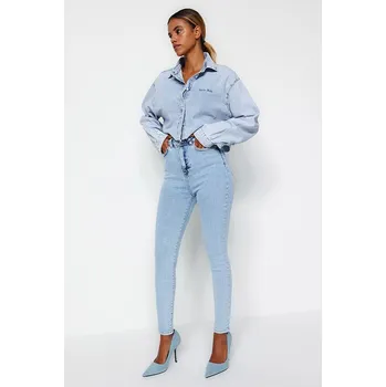 Dámské džíny Džíny trendyol Hellblau 6431502 38