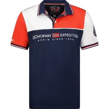 Chlapecké tričko Tričko Geographical Norway Rot/ Weiß/ Dunkelblau 8763358 140
