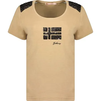 Dámské tričko Tričko Geographical Norway Beige 6194808 M