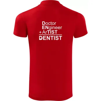 Pánská košile Co znamená dentist - Polokošile Victory sportovní (dresovina) - XL ( Červená )