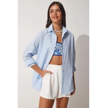 Dámské tričko Happiness Istanbul Hellblau 888122 36