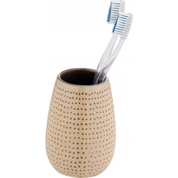 Držák na kartáček Kelímek na kartáčky Wenko pískový keramika