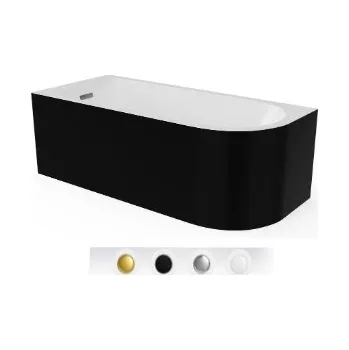 Vana Akrylátová rohová vana Braider Restia, boční odtok, 150 x 75 cm