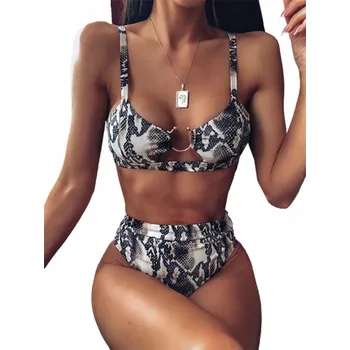 Dámské plavky Dvoudílné plavky dámské SEXY BIKINI s vysokým pasem, velikost S 36