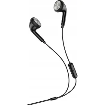 Sluchátka Hoco M73 Drátová sluchátka s mikrofonem 3,5 mm Jack černá