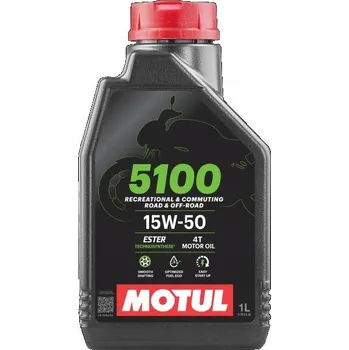 Motorový olej Motorový olej Motul 5100 ESTER 15W50 4T - 1L