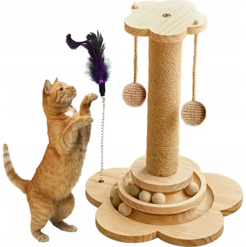 ŠKRABADLO PRO KOČKY HRAČKA TLAPKA 45CM ŠKRABACÍ STROM PRO KOČKU