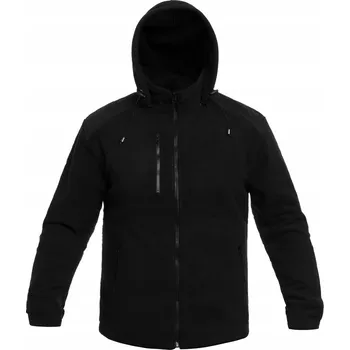 Pánská mikina Fleecová mikina s kapucí na zip 340 JHK Premium BkBk M