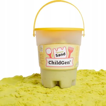 Obraz ChildGen Kinetický písek s formičkou, 100% přírodní, 500g ŽLUTÝ (ŽLUTÁ)