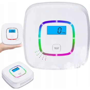 Zabezpečovací technika DETEKTOR OXIDU UHELNATÉHO LCD ČIDLO PLYNU CERTIFIKOVANÝ HLÁSIČ