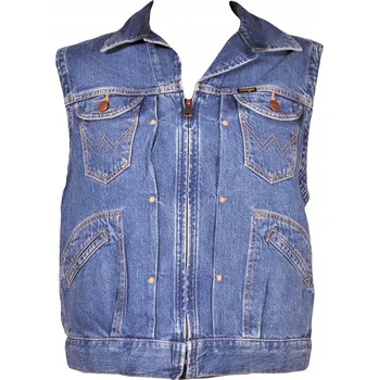 Dámská vesta WRANGLER vesta BLUE regular SUMMER VEST _ S