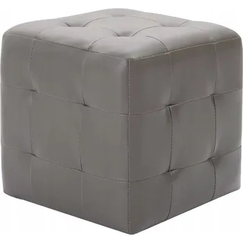 Noční stolek Noční stolky, 2 ks, šedé, 30x30x30 cm, umělé