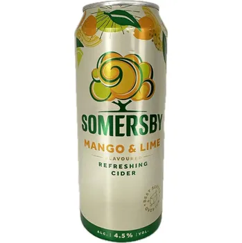 Limonáda Somersby Cider s příchutí mango a limetky 4,5%