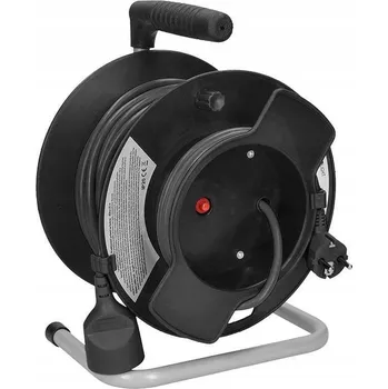 Napájecí kabel Prodlužovací kabel Solight Prodlužovací Kabel 25 m, 1 ks , zásuvky, černá