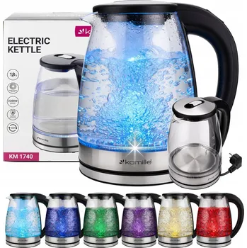 Rychlovarná konvice Rychlovarná konvice Kamille KM1740 2200 W, 1,8 l, černá