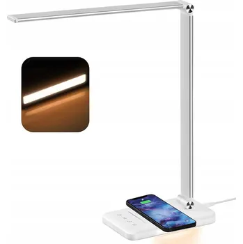 Lampička LED STOLNÍ LAMPA DOTYKOVÁ S INDUKČNÍM NABÍJENÍM 10W, 5 BAREV, 10 REŽIMŮ B