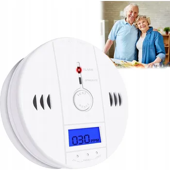 Detektor CO DETEKTOR OXIDU UHELNATÉHO, HLÁSIČ CO S LCD displejem a certifikací