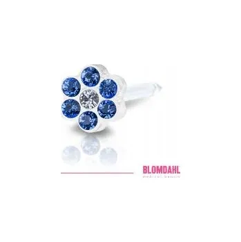 Náušnice Náušnice pro piercing Blomdahl Daisy Sapphire