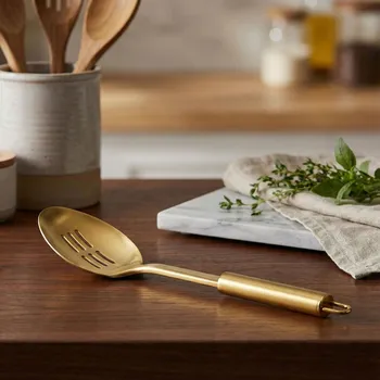 Kuchyňská lžíce s otvory z nerezové oceli KONIGHOFFER AMBER 31,5 cm