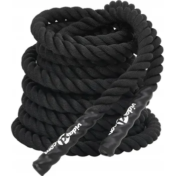 Lany TRÉNINKOVÉ LANO ČERNÉ 12 M 9 KG POLYESTER