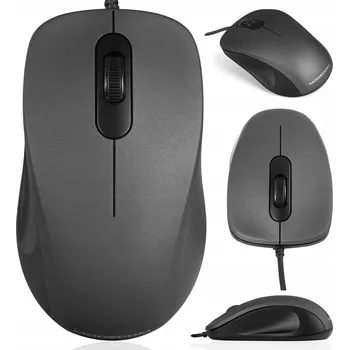 Tichá optická myš MODECOM MC-M10S Silent černo-šedá