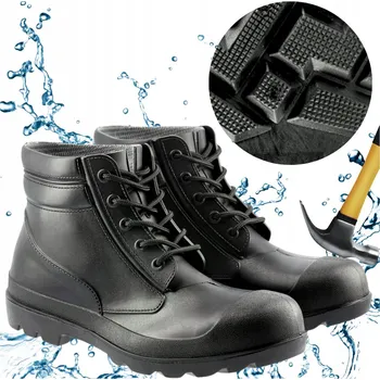 Pracovní obuv Pánské pracovní boty TRZEWIKI s ochranou proti propíchnutí, VODĚODOLNÉ s ocelovou špičkou S5 vel. 42