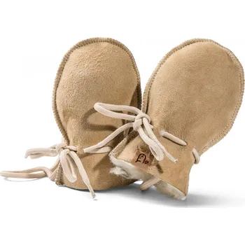 Rukavice Dětské kožešinové rukavice z merino kožešiny Fellhof MAXI Barva: béžová