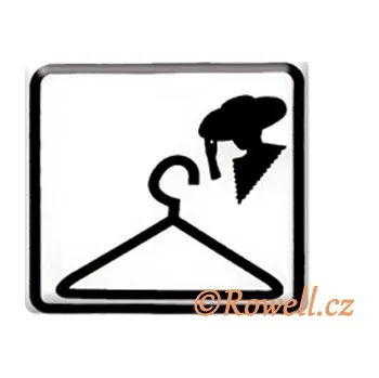 Plechová cedule NO. cedulka bílá 'Šatna Žen (NO. cedulka bílá 'Šatna Žen. Jednoduchý a funkční doplněk do interiéru.)