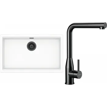 Kuchyňský dřez Set Schock S33-20 (dřez Kiruna N-100XL Day + baterie Keto.120 Gunmetal brushed + komponenty Gunmetal brushed)