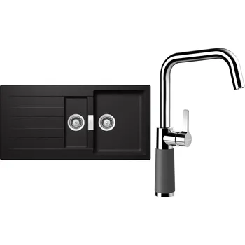 Kuchyňský dřez Set Schock S3-8 (dřez Signus D-150 Stone + baterie SC-530 Stone)