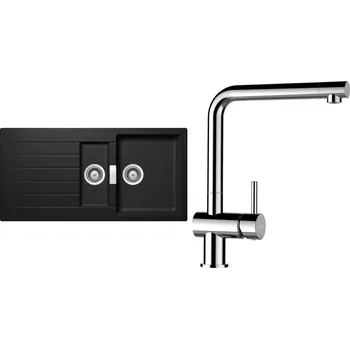 Kuchyňský dřez Set Schock S3-12 (dřez Signus D-150 Stone + baterie Epos Chrom)